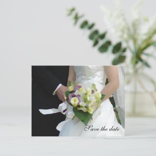 De datum opslaan aankondigingskaart (Staand voorkant)