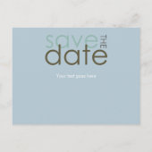 De datum opslaan aankondigingskaart (Achterkant)