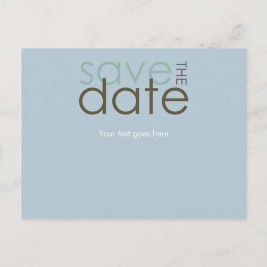 De datum opslaan aankondigingskaart (Achterkant)