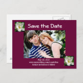 De datum opslaan aankondigingskaart (Voorkant / Achterkant)