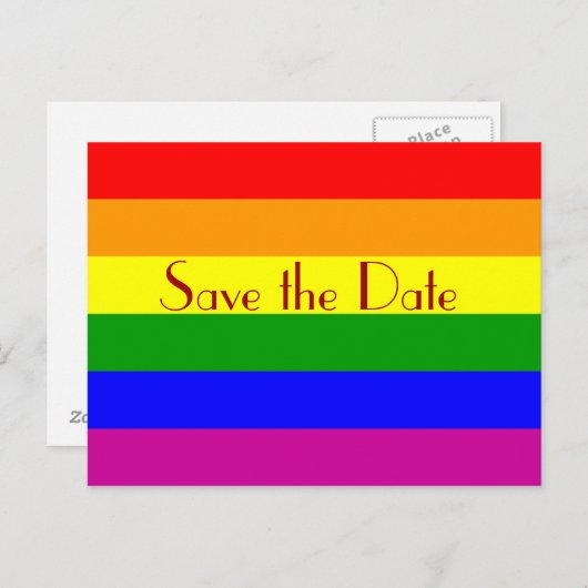 De datum opslaan aankondigingskaart (Voorkant / Achterkant)