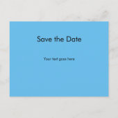 De datum opslaan aankondigingskaart (Achterkant)