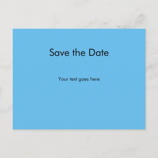 De datum opslaan aankondigingskaart (Achterkant)