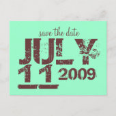 De datum opslaan aankondigingskaart (Voorkant)