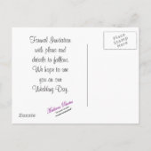 De datum opslaan - aanpassen aankondigingskaart (Achterkant)