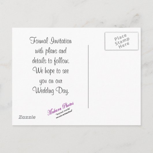 De datum opslaan - aanpassen aankondigingskaart (Achterkant)