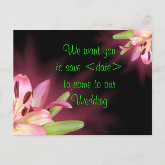 De datum opslaan - aanpassen aankondigingskaart (Voorkant)