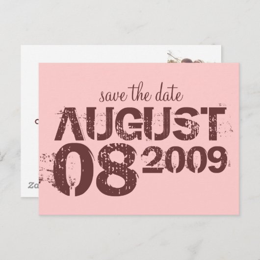 De datum opslaan - Aanpassen Aankondigingskaart (Voorkant / Achterkant)