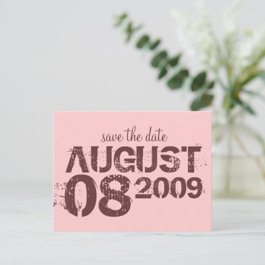 De datum opslaan - Aanpassen Aankondigingskaart (Staand voorkant)