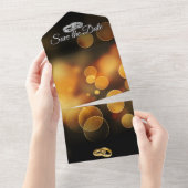 De datum opslaan all in one uitnodiging (Afscheurbaar)