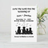 De datum opslaan bedankkaart (Staand voorkant)