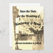 De datum opslaan bedankkaart (Voorkant / Achterkant)