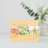 De datum opslaan - Briefkaart (Staand voorkant)