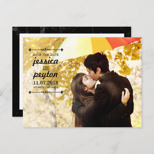  De datum opslaan Briefkaart (Voorkant / Achterkant)