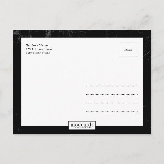  De datum opslaan Briefkaart (Achterkant)