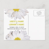 De datum opslaan Briefkaart - Daisy (Achterkant)