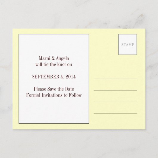  De datum opslaan Briefkaarten (Achterkant)