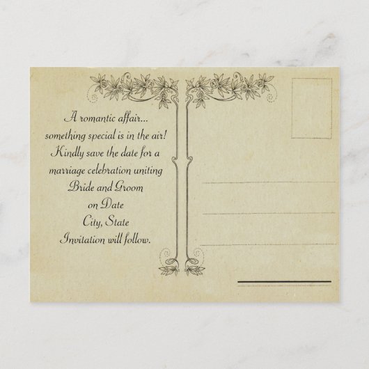 De datum opslaan Briefkaarten (Achterkant)