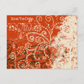 De datum opslaan - de boomcirkels aankondigingskaart (Voorkant)