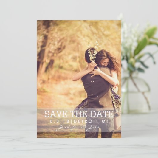 De datum opslaan - De datum opslaan II Save The Date (Staand voorkant)