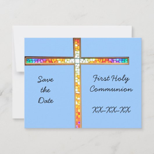 De datum opslaan - Eerste Heilige Communie (jongen Save The Date (Voorkant)