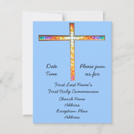De datum opslaan - Eerste Heilige Communie (jongen Save The Date (Voorkant)
