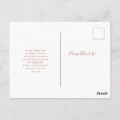 De datum opslaan | Faux Roos Gold Vier Photo Colla Briefkaart (Achterkant)