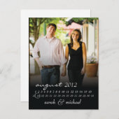 De datum opslaan Foto Briefkaart 4 (Voorkant / Achterkant)