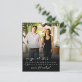 De datum opslaan Foto Briefkaart 4 (Staand voorkant)