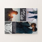 De datum opslaan Foto Verloving Legpuzzel (Horizontaal)