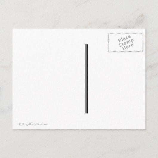 De datum opslaan Grijze gestreepte Briefkaart (Achterkant)