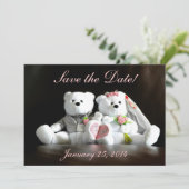 De datum opslaan - Ik doe Beren Save The Date (Staand voorkant)