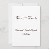 De datum opslaan - Ik doe Beren Save The Date (Achterkant)