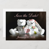 De datum opslaan - Ik doe Beren Save The Date (Voorkant / Achterkant)