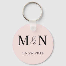 De datum opslaan in een monografie sleutelhanger