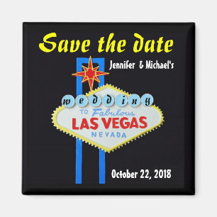 De datum opslaan in Las Vegas Magneet