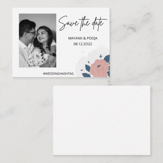 De datum opslaan informatiekaartje (Voorkant / Achterkant)