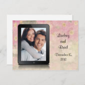 "De datum opslaan" iPad Aankondigingskaart (Voorkant / Achterkant)