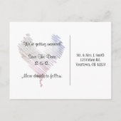 "De datum opslaan" iPad Aankondigingskaart (Achterkant)