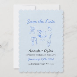 De datum opslaan kaart