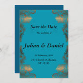 De datum opslaan kaart (Voorkant / Achterkant)