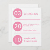 De datum opslaan kaart (Voorkant / Achterkant)