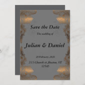 De datum opslaan kaart (Voorkant / Achterkant)