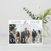 De datum opslaan kaart (Staand voorkant)