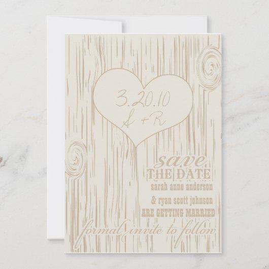 De datum opslaan kaart (Voorkant)