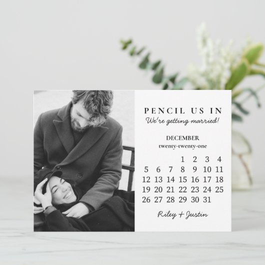 De datum opslaan | Kalender maand december 2021 Kaart (Staand voorkant)