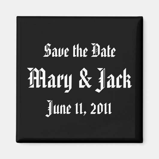 De datum opslaan magneet (Voorkant)