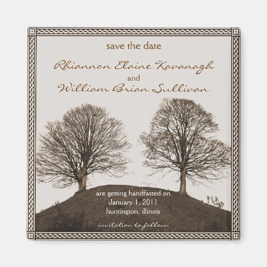 De datum opslaan magneet (Voorkant)