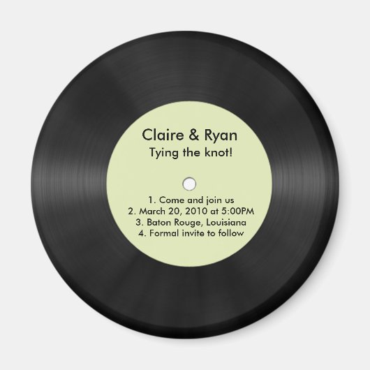 De datum opslaan magneet (Voorkant)