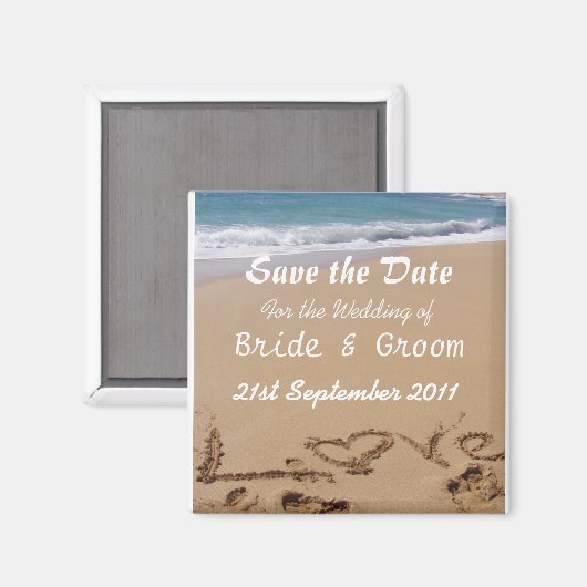 De datum opslaan magneet (Voorkant / Achterkant)